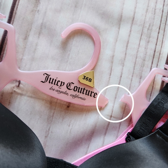 NWT Juicy Couture Pushup Bra Pack Set Of 3 Black Red, Women's Size 36B - Picture 6 of 7